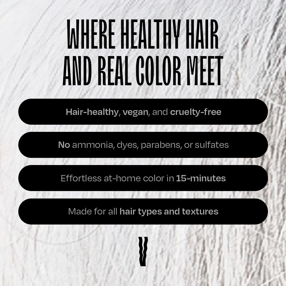 Overtone Color Depositing Semi-Permanent Hair Dye Conditioner - 8 oz For Natural & Color-Treated Hair, Moisturizing Shea Butter & Coconut Oil - Vegan & Cruelty-Free, Vibrant Silver is Stormy Sterling