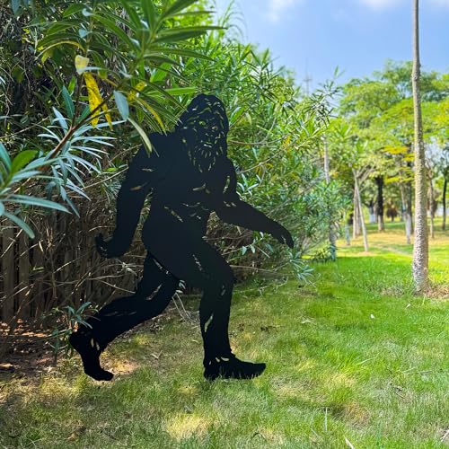 4ft Bigfoot Metal Garden Statue Outdoor Decor Yard Art for Lawn & Garden