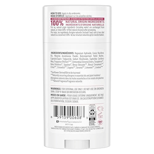 Vegan Aluminum-Free Deodorant Rose & Vanilla Pack of 4 - 2.65 oz Each