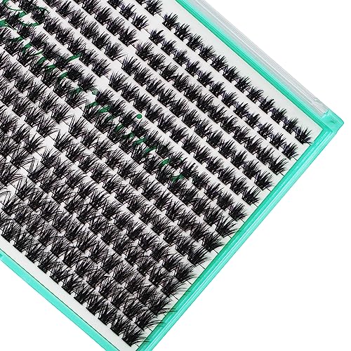 Bodermincer XXXL Tray 336PCS D Curl Cluster Lashes 10-12-14-16mm Mixed Length DIY Eyelashes Extension at Home (M02-D Curl 10-12-14-16mm Mixed)