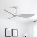 52-Inch White Ceiling Fan with Remote, 6 Speeds, Low Profile Dc Motor - A-52 Inch/White+52 Inch