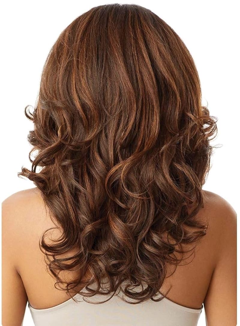 Outre Julianne Lace Front Wig – 13x6 HD Transparent Frontal, Jet Black, Hand-Tied