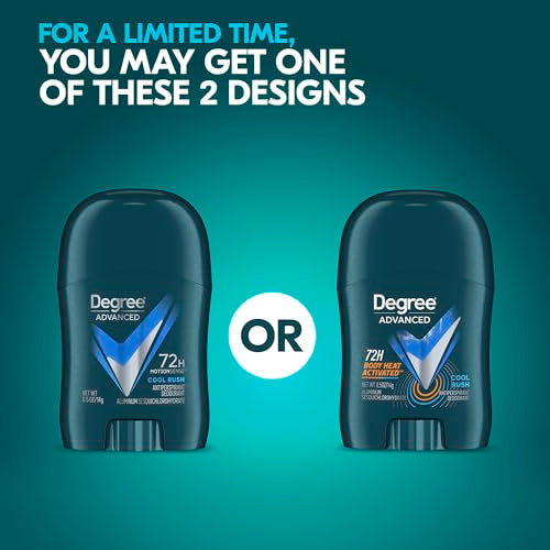 Degree Travel & Trial Size Antiperspirant Deodorant Cool Rush 0.5 oz Pack of 36 - Original