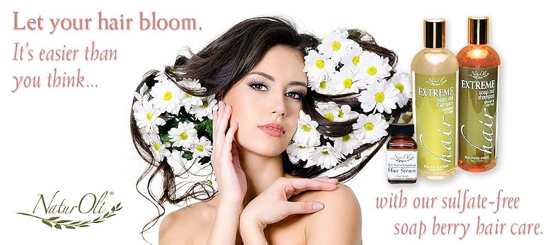 NaturOli Soap Berry Shampoo Normal to Dry 16oz – Sulfate Free, Vegan & Gluten Free