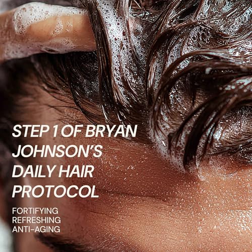 Blueprint Bryan Johnson Peptide Shampoo ? 8-Peptide Scalp Treatment with VEGF, Caffeine, Menthol & Arginine ? Fragrance-Free & Gentle Formula for Fuller-Looking, Stronger Hair (3.5oz)