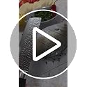 imarku 7 Inch Nakiri Knife - Black with Espresso Brown High Carbon Stainless Steel Veggie Chopper