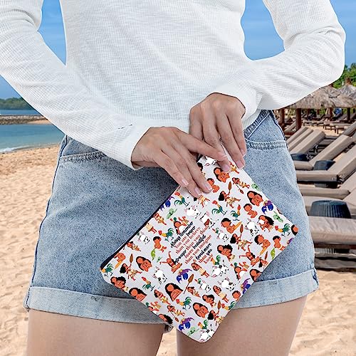 WZMPA Princess Ocean Cosmetic Bag Fairy Tales Fans Gift You Are Braver Stronger Beautiful Than You Know Ocean Makeup Zipper Pouch Bag (Always Ocean)