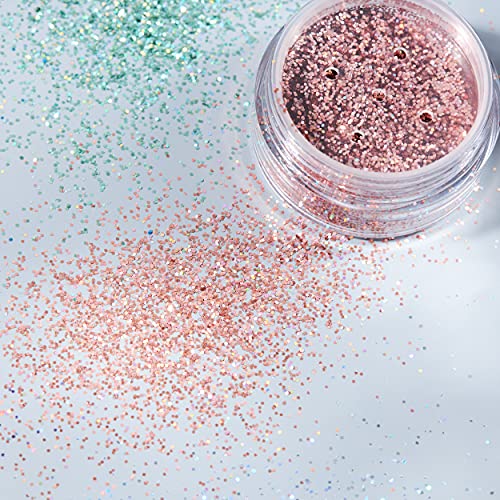 Holographic Glitter Shakers by Moon Glitter ? 100% Cosmetic Glitter for Face, Body, Nails, Hair and Lips - 0.17oz - Set of 6 colours