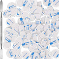 Sumind 101 Pack Metal Stickers for Eyeshadow Palette Set, Includes 1 Makeup Depotting Tool, Adhesive Empty Metal Makeup Colorful Palette Stickers(50 Pcs Square £«50 Pcs Round)
