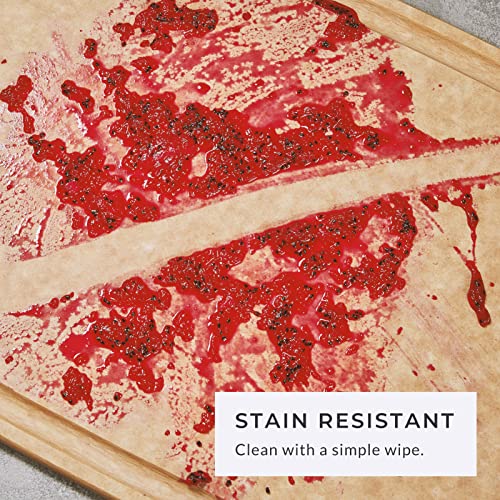 3-Pack Kitchen Cutting Boards Set Natural Wood Fiber Composite Juice Grooves - Elihome