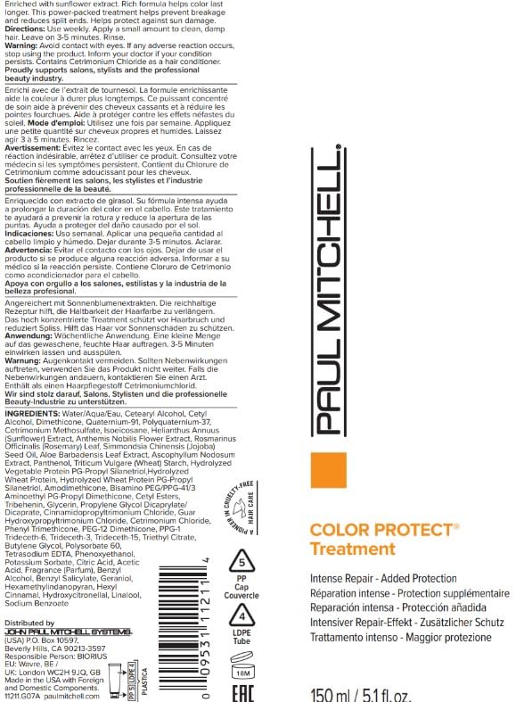 Color Protect Hair Treatment Mask for Color-Treated Hair 5.1 fl oz