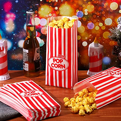 2oz Red Popcorn Bags Bulk 1000 Pcs Disposable Snack Bags for Parties & Events - Sherr Variation