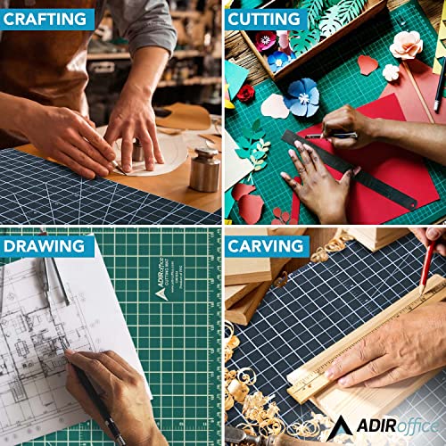 42-Inch x 30-Inch Self-Healing Craft Cutting Mat - Reversible Non-Slip Grid Surface