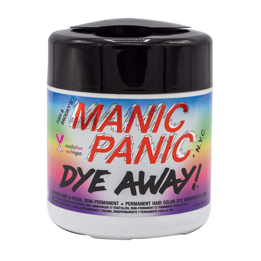 MANIC PANIC Dye Away Hair Dye Remover Wipes - Ammonia-Free Hair Color Remover Wipes for Adults - Removes Semi-Permanent & Permanent Color from Skin - Vegan & Cruelty-Free (50 Count)