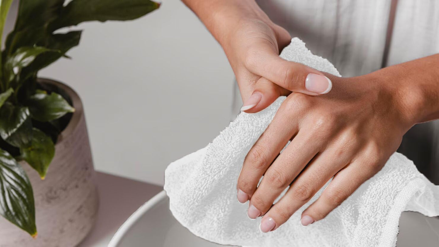 Avalon Towels Cotton Washcloths – (Pack of 60) Size 12x12 Inches, 100% Ring Spun Cotton, Soft & Absorbent Face Towels, Gym Towels, Hotel and Spa Quality, Reusable Fingertip Towels (White)