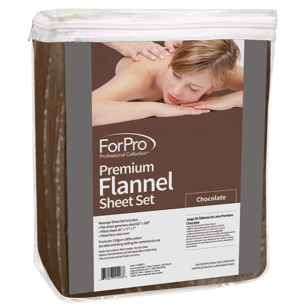 Premium Designer Flannel Massage Sheet Set - 3-Piece, Island Tranquility for Massage Tables