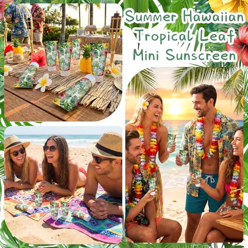 Fresh Hawaii Mini Sunscreen Lotion SPF 30+ 30 Pack - Travel Size, Tropical Design
