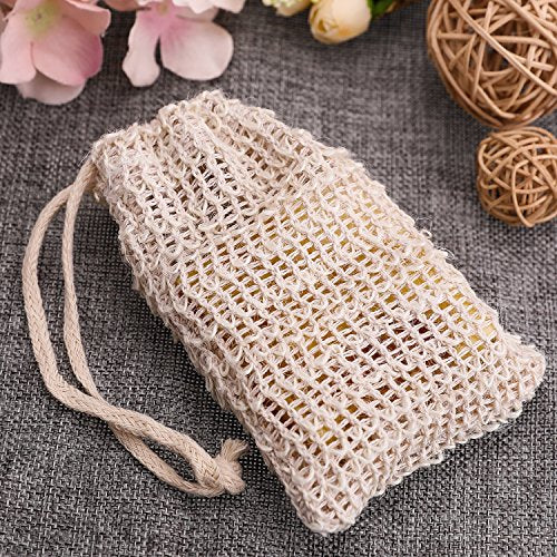 BBTO 10 Pack Exfoliating Natural Sisal Soap Bag Pouch Soap Saver