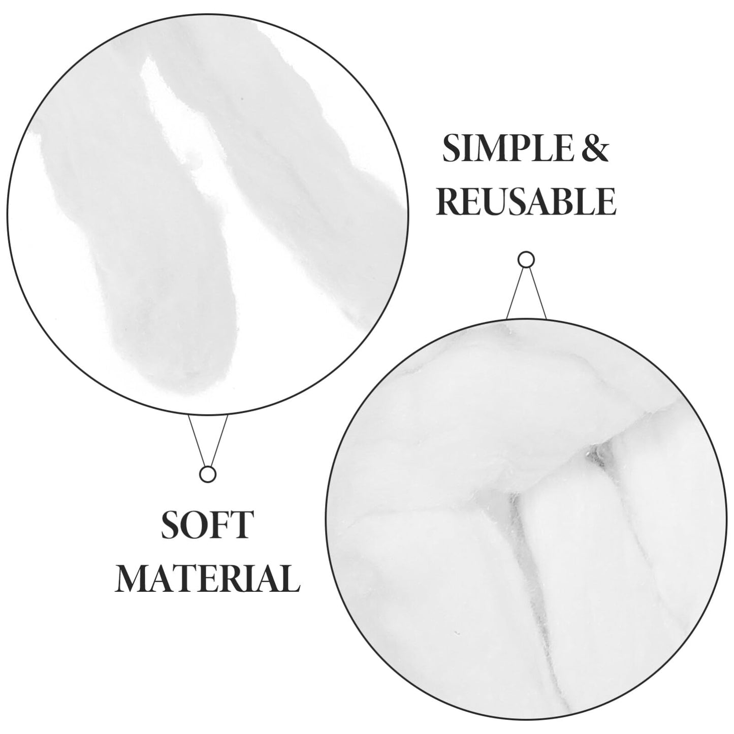 Ipetboom Cotton Rolls for Perms, Hair Care, Salon & Nail Art - White, Cotton, Roll, Hair Roller