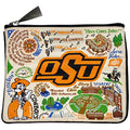 Catstudio Zipper Pouch, Oklahoma State University Travel Toiletry Bag, 5 x 7, Ideal Makeup Bag, Dog Treat Pouch, or Purse to Organize Supplies for Grads & Alumni