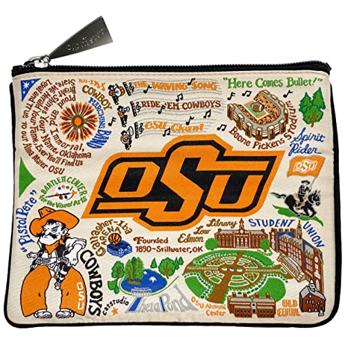 Catstudio Zipper Pouch, Oklahoma State University Travel Toiletry Bag, 5 x 7, Ideal Makeup Bag, Dog Treat Pouch, or Purse to Organize Supplies for Grads & Alumni