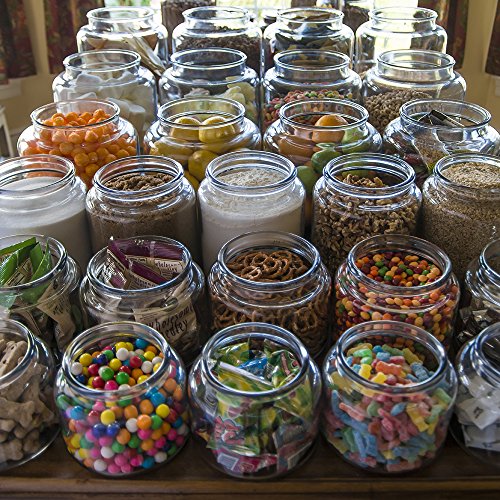 2 Gallon Glass Jar with Airtight Lid - Food Storage Container - Variation 256 Ounces