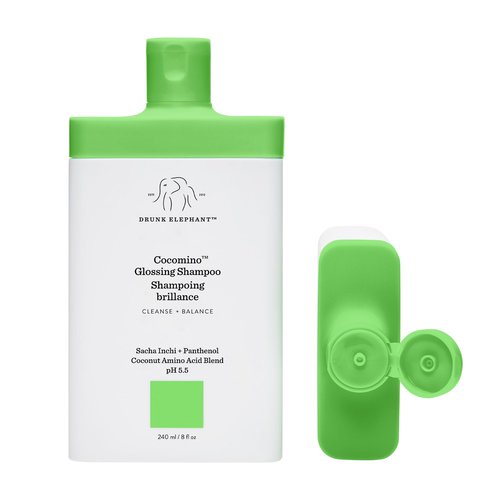 Drunk Elephant Cocomino Glossing Shampoo. Sulfate-Free and Color-Safe Gentle Shampoo for Hair and Scalp (240 mL / 8 Fl Oz)