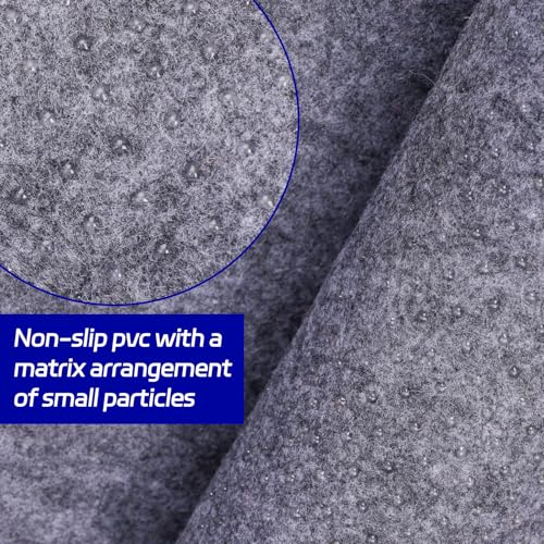 9x12 Ft Non Slip Rug Pad - Extra Large Felt Under Rug Cushioning, Carpet Padding for Hardwood & Tile Floors - Keeps Rugs Secure - Rectangular