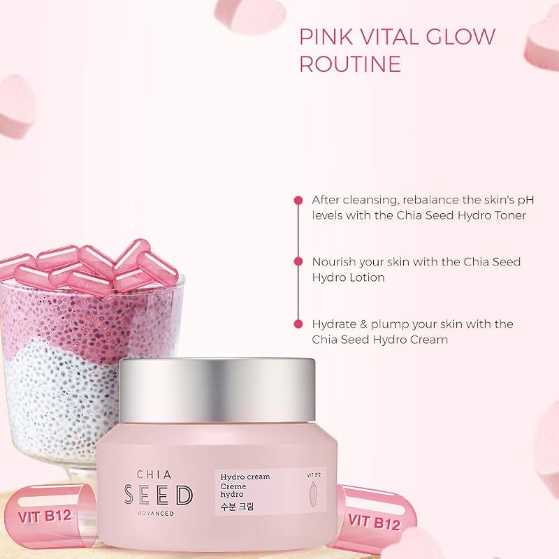 Chia Seed Advanced Hydro Cream Gel - The Face Shop Hydrating Gel Cream 1.76 fl oz
