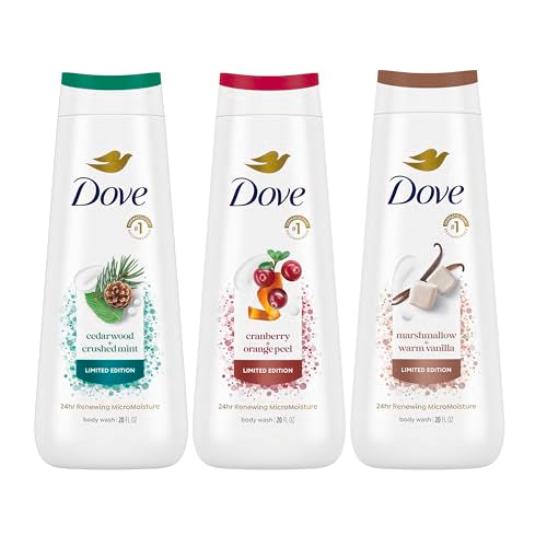 Dove Body Wash 3 Pack - Nourishing MicroMoisture for Soft, Healthy Skin