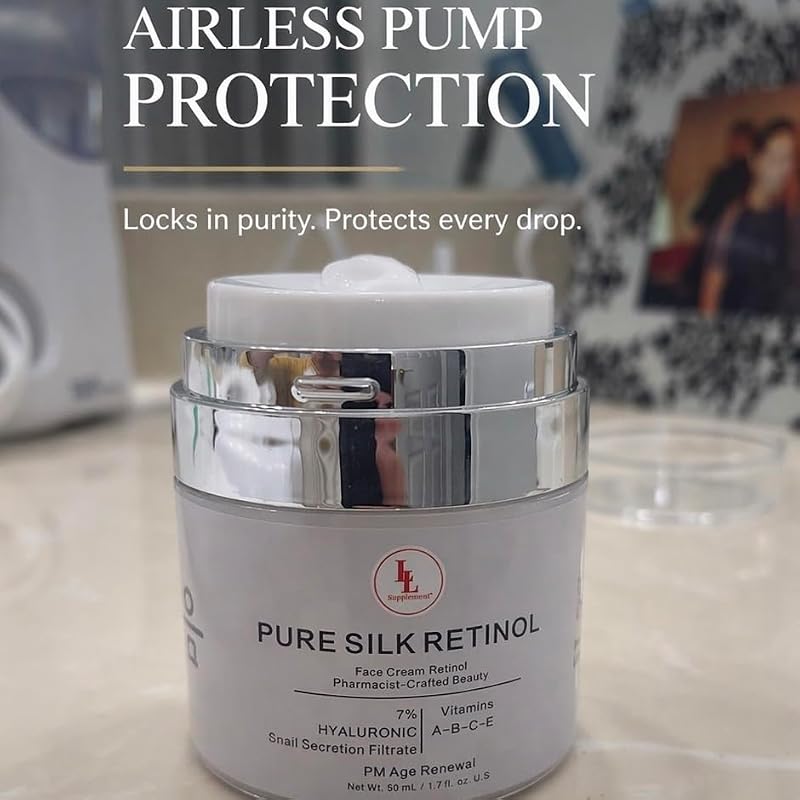 Retinol Night Cream with Snail Mucin & Hyaluronic Acid for Anti-Aging - 50ml