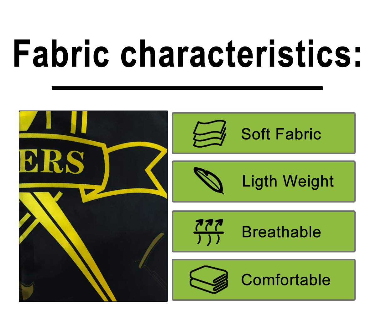 Barber Capes for Men, Hair Cutting Cape with Metal Snap Closure, Professional Salon Cape, Large Waterproof Hairdressing Cape for Hairstylist- 63”× 56” (Black & Gold)