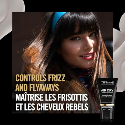 TRESemm? Air Dry Smoothing Cream for Frizzy, Unruly Hair - Hydrating Styling Cream 5 oz