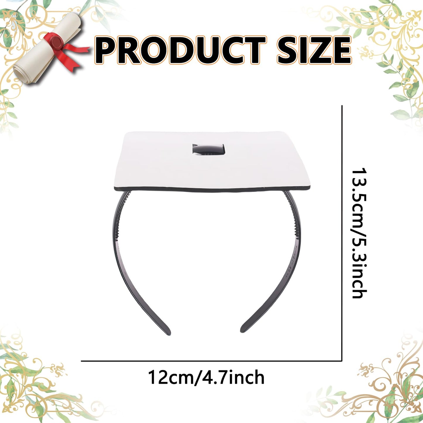 ZEYER Graduation Cap Headband, Comfortable Wear Ensuring Your Cap Stays Securely In Place Throughout Your Graduation Ceremony Caps and Keeps Hairstyle Hat Accessories for Graduates, Students 1 Pack