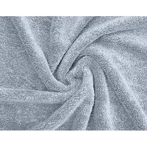 Delara Organic Cotton Luxuriously Plush Washcloths Pack of 6 | GOTS & Oeko-TEX Certified | Premium Quality Face Towels | Feather Touch Technology|650 GSM Long Staple|Soft, Quick Dry & Ultra-Absorbent