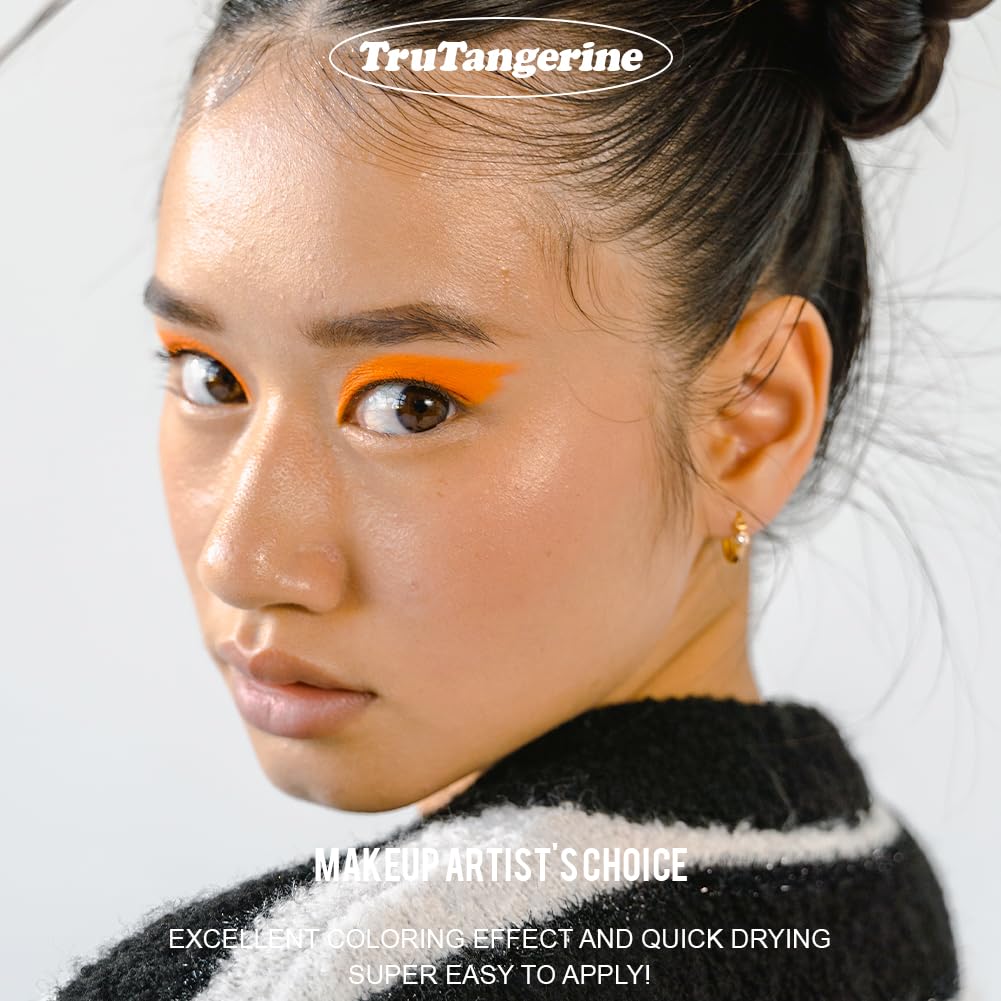 -Water Activated Eyeliner -Wet Liner Makeup - Smudge Proof Face Body Paint - Skin Safe & Child Friendly - “TruLuv” Red -10g/container