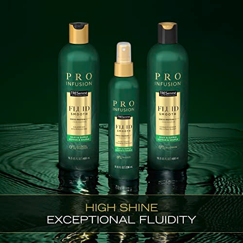 TRESemm? Cruelty-free Pro Infusion Fluid Smooth Conditioner For Silky & Supple Hair Infused With Natural Coconut Droplets + Plant-Based Salon Protein + Niacinamide 16.5oz