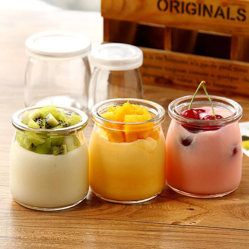 60 Pack Mini Glass Jars with Lids - 3.4 oz Food Storage & Gift Containers (Variation: Glass-60pack-3.4oz)
