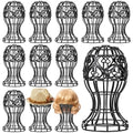 12 Pack Portable Plastic Wig Stand Head Shaped Display Holders for Wigs and Hats