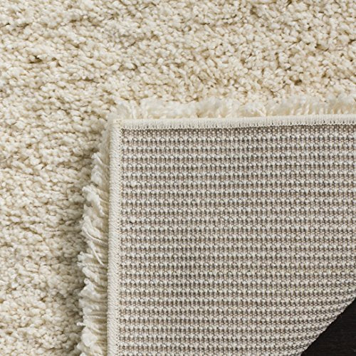 4' x 6' Ivory Shag Area Rug - California Collection, Non-Shedding, Plush Thick Pile