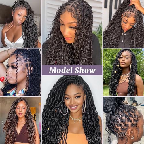 Braided Wig Cap with Baby Hair - Human Crochet Cap for Crochet Braids, Glueless, HD Lace, Black #1B - 99 Sections
