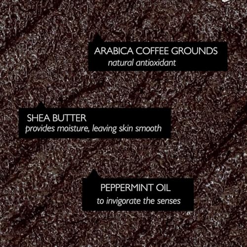 Exfoliating Coffee Body Scrub with Peppermint & Sea Salt - Vegan 220ml
