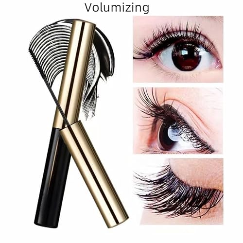 Black Mascara with Ultra Fine brush for Tiny and Lower Eyelash, Smudge-proof, No Clumping, Lengthening and Voluminous Lashes, Long-lasting, Waterproof