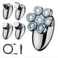 Head Shavers for Bald Men Electric Razor for Men 7D Floating Razor Rechargeable LED Display Head Shaver Face Body Ear Nose Trimmers Cordless Portable IPX7 Waterproof Wet Dry Shaving Grooming Kit