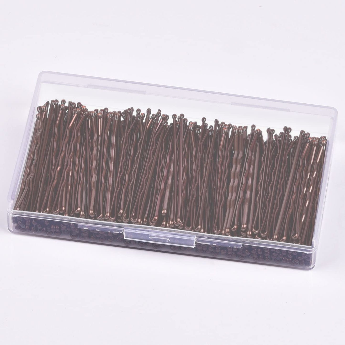MORGLES Bobby Pins Brown, 240 Pcs Hair Pins for Women 2.2 Inches, Hair Accessories with Box