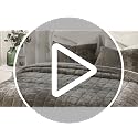 GOONE Oversized King Velvet Quilt Set 112x106 Fossil Greek Velvet Luxury Reversible Bedding