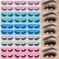 Lashes Bulk 30 Pair Wholesale Faux Mink Eyelashes 5D Fluffy Eyelash 15mm 18mm 20mm Natural Medium Length Fake Lash with Portable Pack