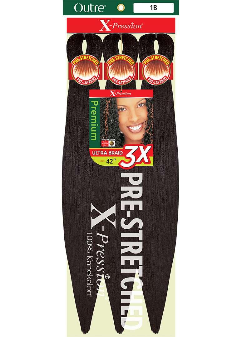 Outre X-Pression 42in Pre-Stretched Braid 3X 5-Pack 2T1B/30