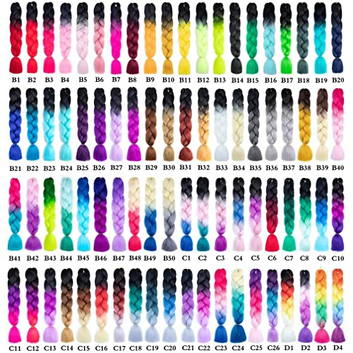 Xiaofeng Synthetic Braiding Hair Extensions 6 Packs 24 Inch - Mix Alice Variation