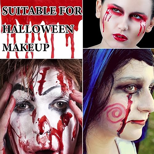 Halloween Fake Blood Spray,Blood Splatter Realistic Liquid Fake Blood Washable,Fake Blood for Clothes,Special Effects SFX Makeup Kit for Zombie Bride,Vampire,Monster SFX Scary Clown Dress Up